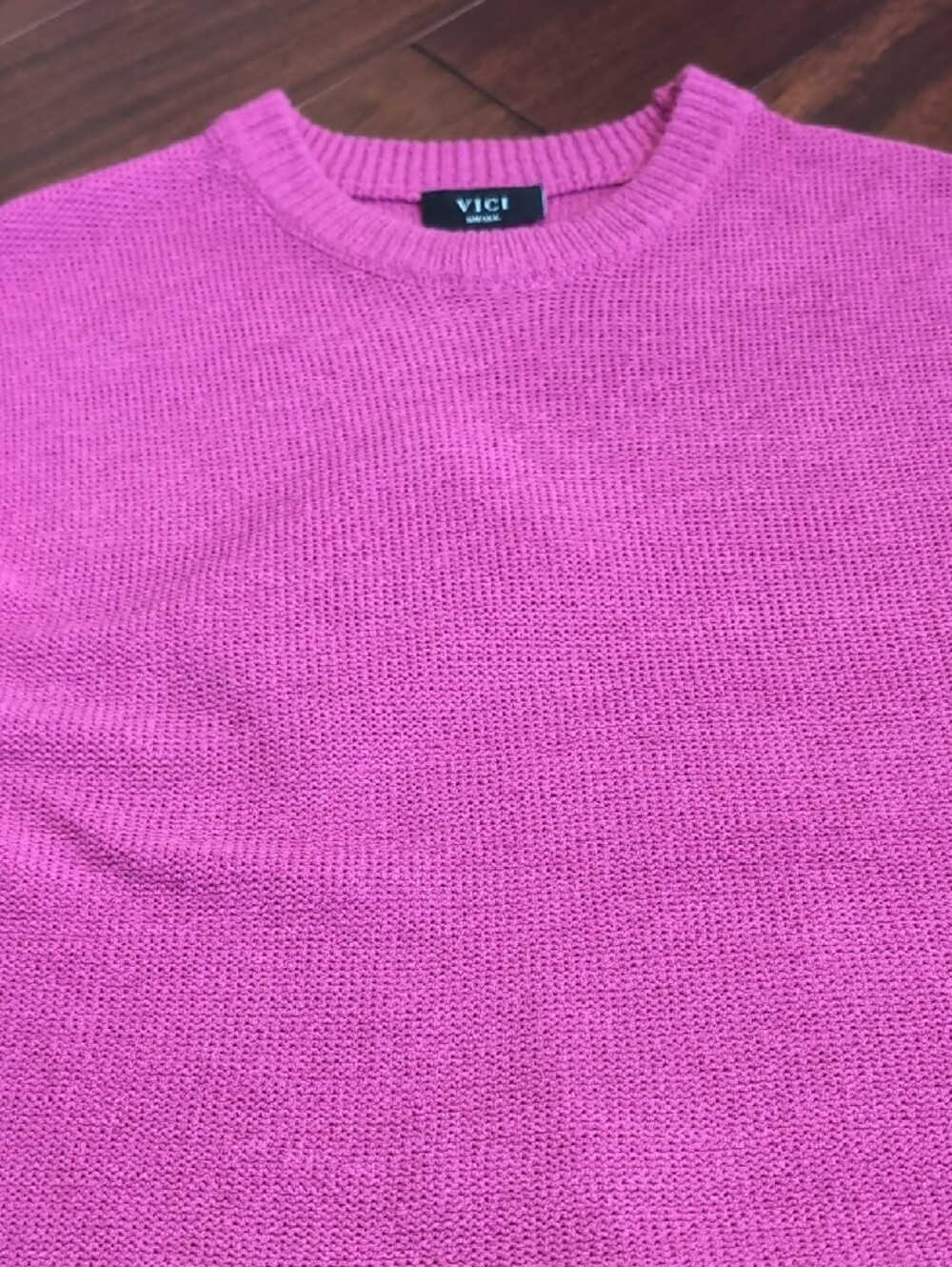 Vici Bright Pink Sleeveless Knit Tank - Picture 3 of 5